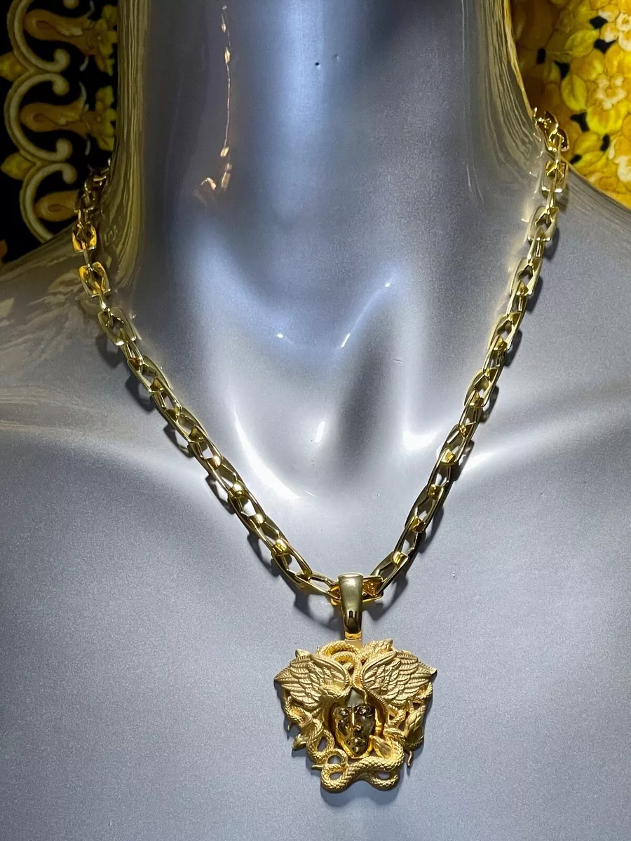 Versace chain deals medusa necklace
