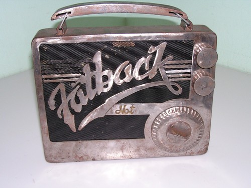 Custom handmade metal art FAT BACK Hot Box display piece