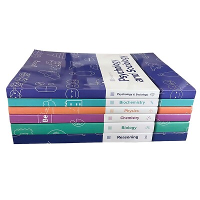 Blueprint MCAT Preparation Study Test Guide 6 Textbooks Bundle Good Clean Pages