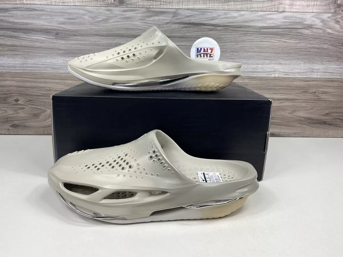 NIKE MMW 5 Slide Light Bone Chrome (size 10) DH1258 001 RARE No Lid