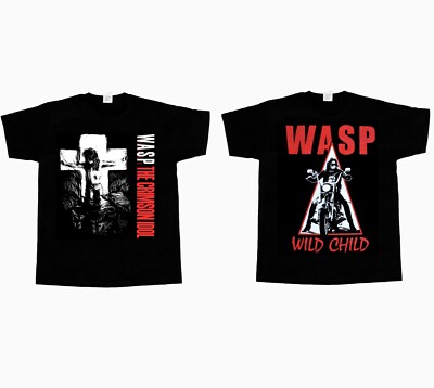W.A.S.P. T-Shirt CRIMSON IDOL WASP WILD CHILD NEU SCHWARZ