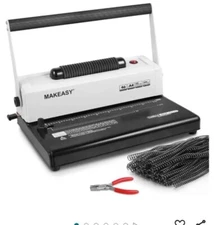 MAKEASY Coil Spiral Binding Machine - Manual Hole Punch