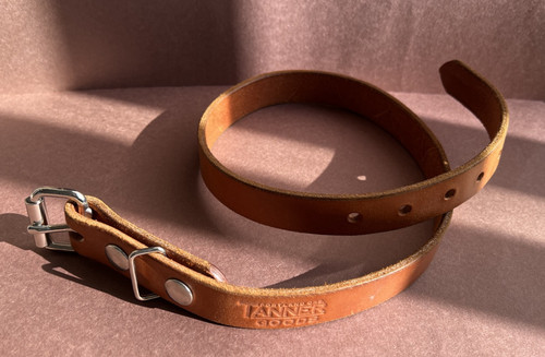 Tanner Goods Standard Leather Belt Saddle Tan Made In USA Size 26