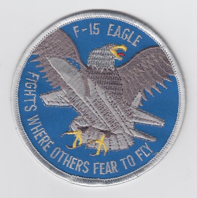 US Air Force F-15 Eagle Fights Others Fear Squadron Flight Patch Insignia USAF