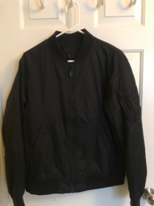 Uniqlo Bomber Jacket Blouson Ma 1 L Navy Size Medium Ebay