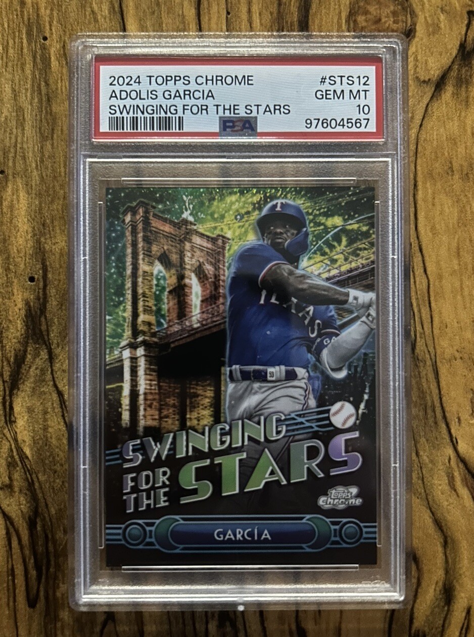 2024 Topps Chrome Adolis Garcia Swinging For The Stars #STS-12 PSA 10 POP 2