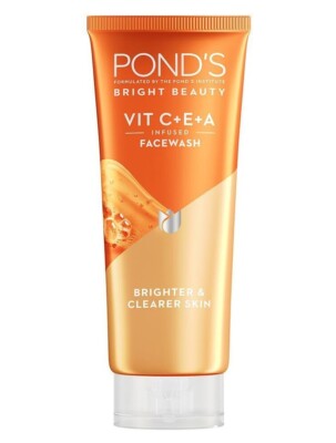 POND'S Face Wash Bright Beauty With Vit C+E+A Gel In Size 50ml, 100ml Free Ship