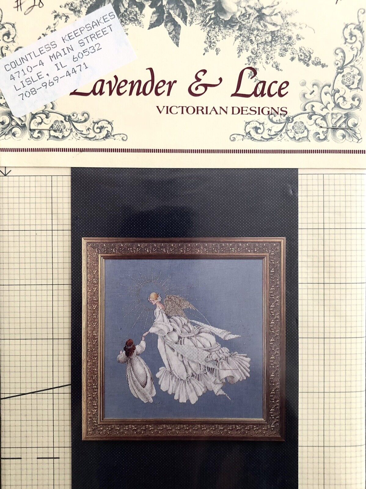 Lavender & Lace CCS  Angel of Mercy XS Pattern Chart NEW Cross Stitch