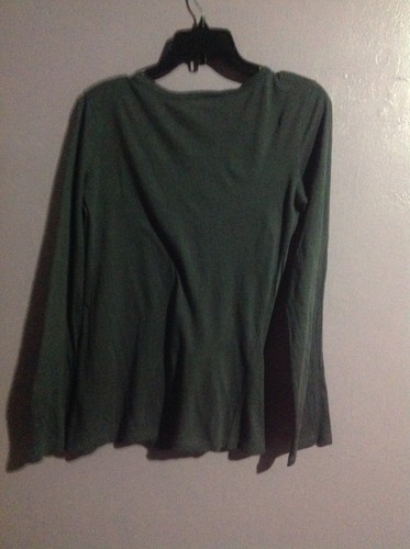 Romeo & Juliet Couture grau Langarm lässig Baumwolle verziert Top Reg M - Bild 4 von 6