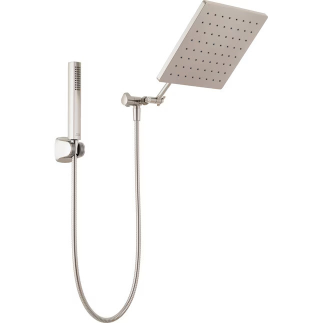 DELTA Rainfall Shower Head and Hand Held Shower Combo 75527SN 10inch