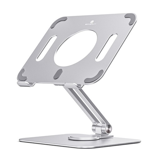 360° Tablet Ständer Aluminium stabil Winkel Höhe verstellbar iPad Tisch Ständer - Bild 7 von 8