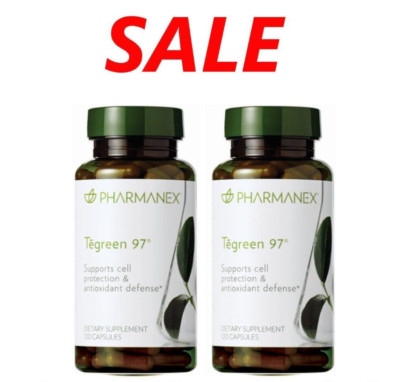 2-PACK  Nu Skin  Nuskin Pharmanex  Tegreen 97   - 120 caps - NEW -    03/2027