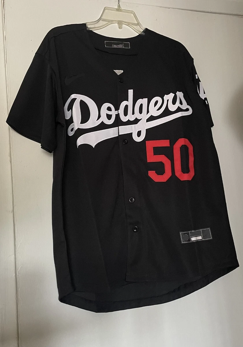 Mookie Betts Black & Gold Los Angeles Dodgers Baseball Jersey