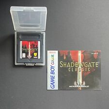 Shadowgate Classic (Game Boy Color) game, case, and manual. TESTED and working