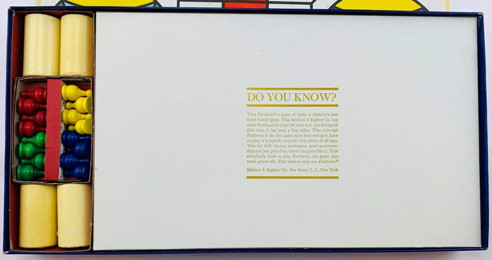 Juego Parcheesi 1959 edición dorada de Selchow & Righter completo en excelentes condiciones Foto 2 de 4