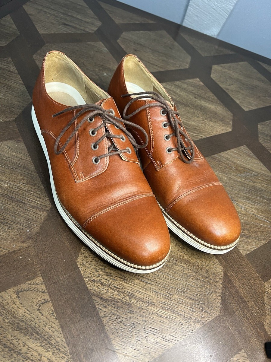 Cole Haan Grand OS Mens Size 12 woodbury/ivory Leather  display picture 2