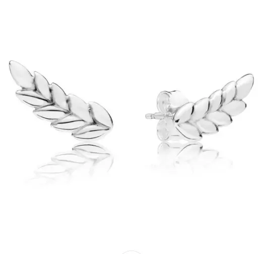 Curved grains deals stud earrings
