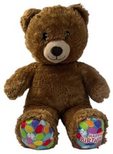 BUILD A BEAR - Happy Birthday Bear Plush/ Stuffed Animal - Tan - BAB 2021