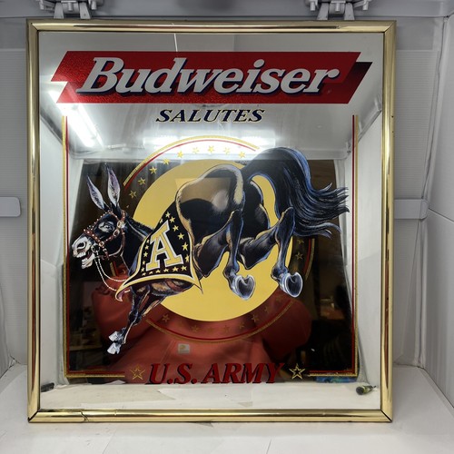 Budweiser Salutes US Army Mirror Sign EBay