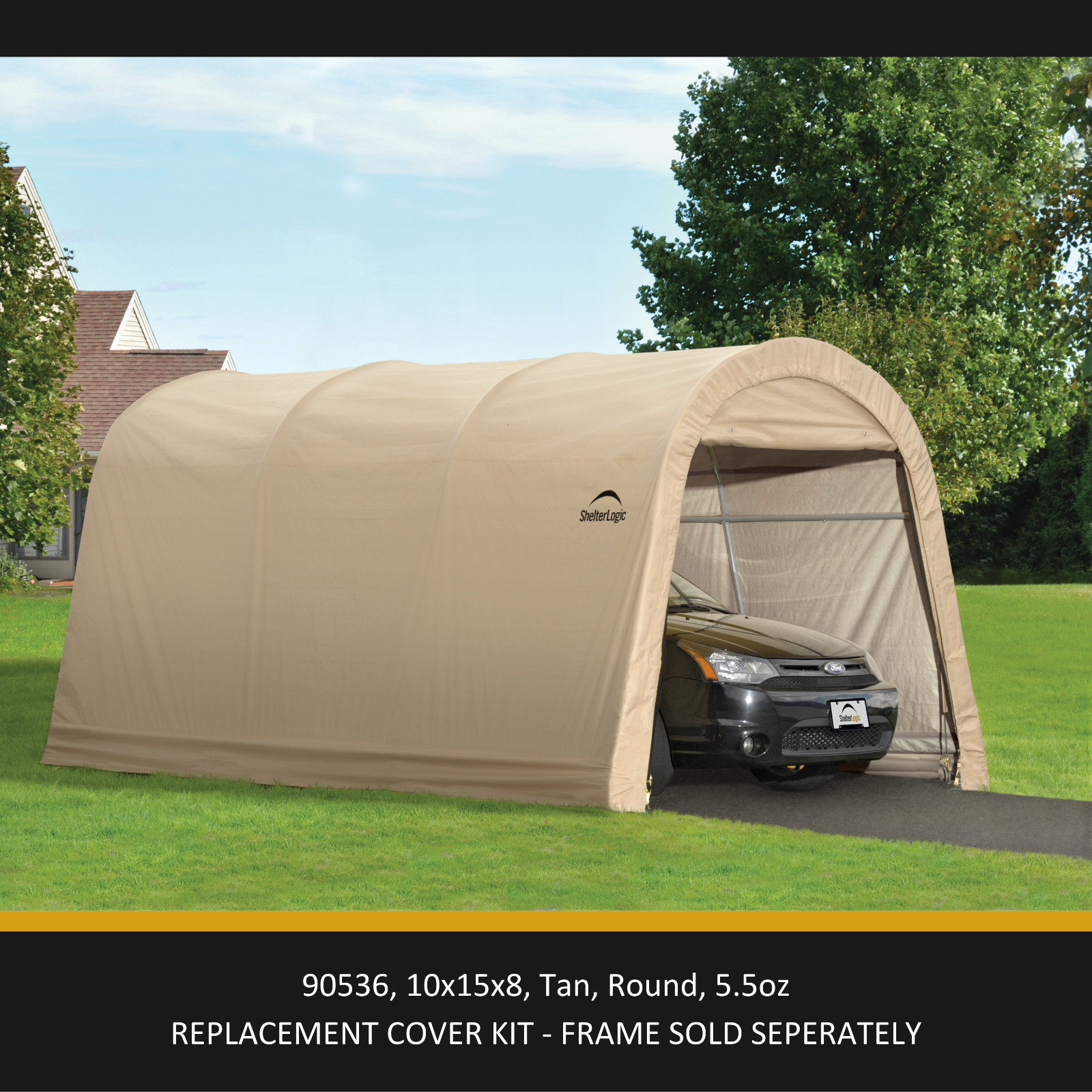 ShelterLogic AutoShelter Replacement Cover Kit (FRAME SOLD SEPARATELY)
