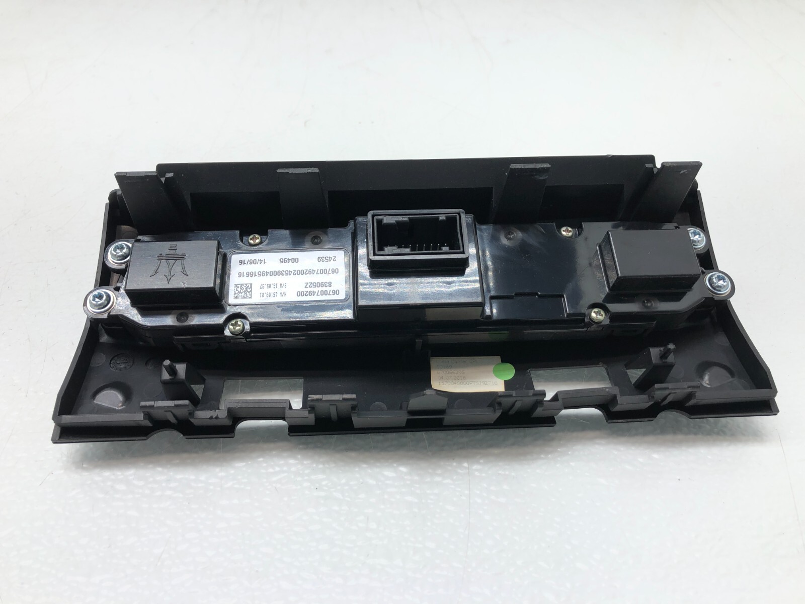 2017-2020 MASERATI GHIBLI SQ4 AC HEATER CLIMATE TEMPERATURE CONTROL PANEL OEM.