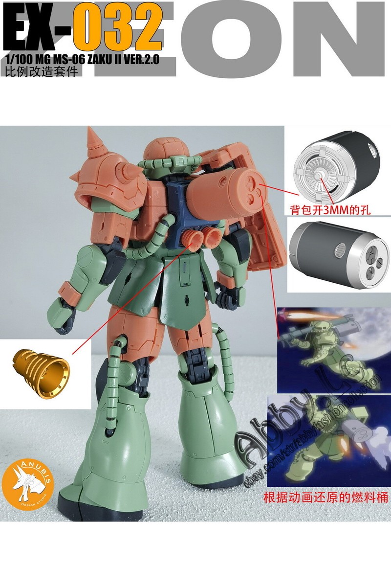 for MG 1/100 MS-06S J F Zaku II ver 2.0 Anubis One Year War for MG 1/100 MS-06S J F Zaku II ver 2.0 Anubis One Year War