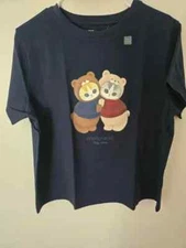 NWT Mofusand Women Cat Teddy Meow T-Shirt Uniqlo Women Sizes XS-XL US Size/Ship