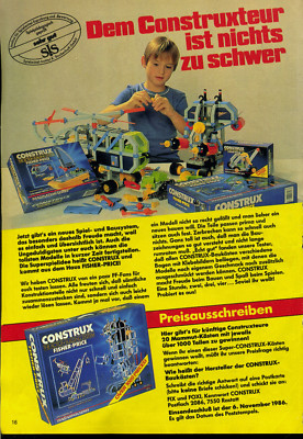 Construx -- Nothing is too hard for the Construxteur -- 1986 Advertising --