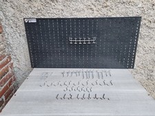 PANNELLO PORTAUTENSILI PORTA UTENSILI ATTREZZI FORATO PER MURO Oreca + GANCI