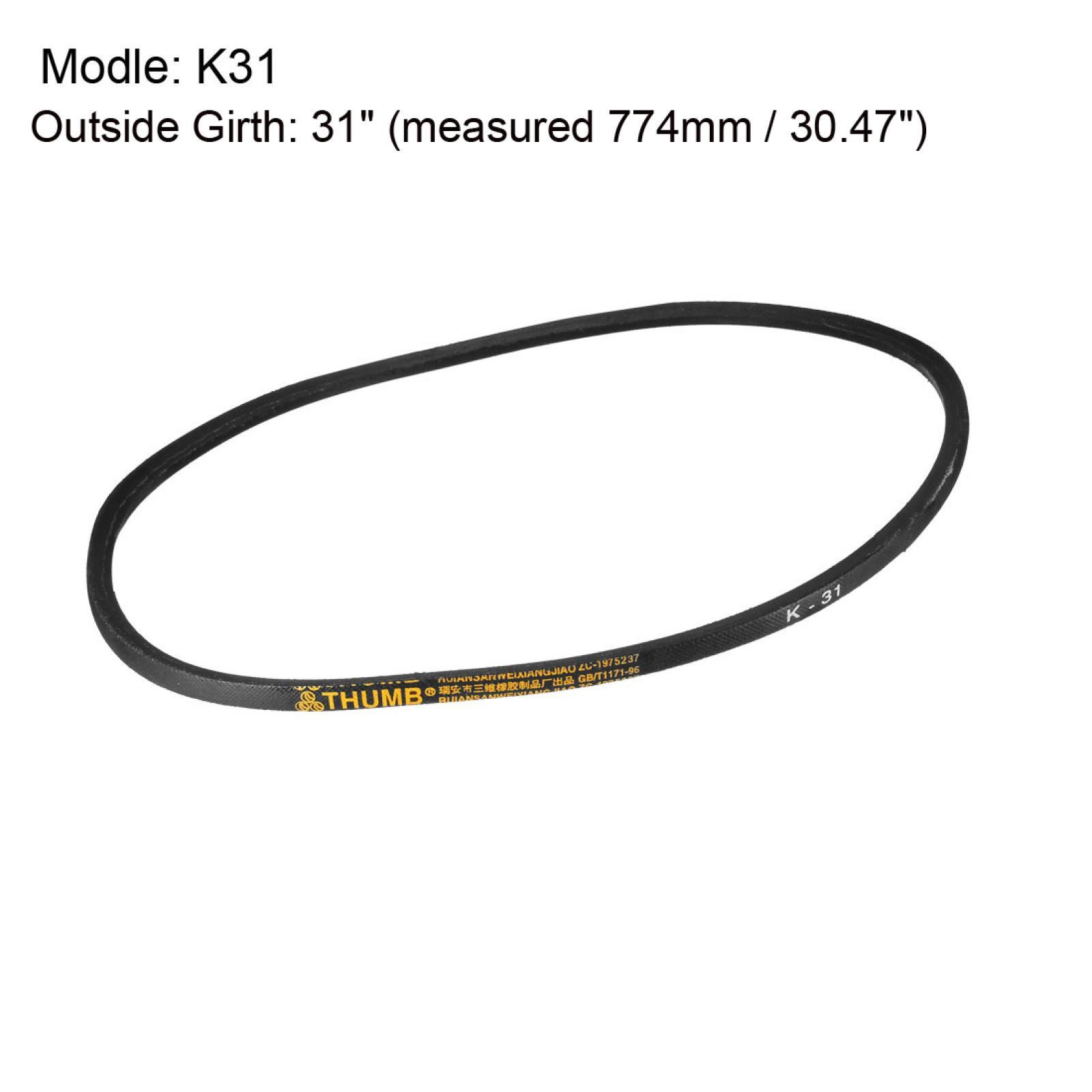K31 V Belt Machine Transmission Rubber,Black Replacement Drive Belt