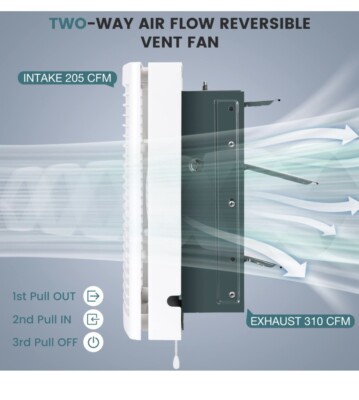 fan to pull air from vent