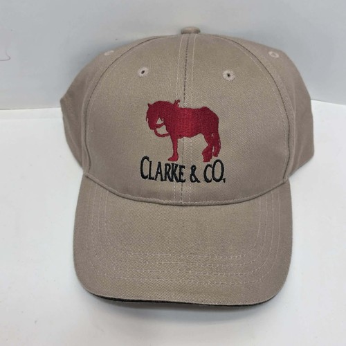 Vintage Clarke & Co Strapback Beige Cotton Hat Cap By Cap America