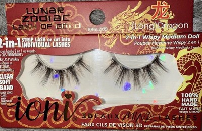 IONI  LUNAR ZODIAC LONG DRAGON 2 IN 1 WISPY MEDIUM DOLL LASHES (1 PAIR)