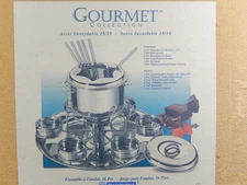 NEW FONDUE SET 16 PCE PREMIUM STAINLESS STEEL MADE IN BRAZIL FOR TRAMONTINA