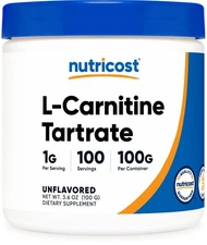 Nutricost L-Carnitine Tartrate Powder (100 Grams) - 1 Gram per Serving