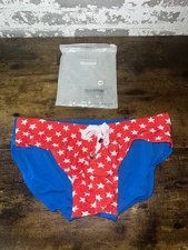 NEW! UXH Collection Fashion Brand USA American Flag Men's Brief Underwear Size L
