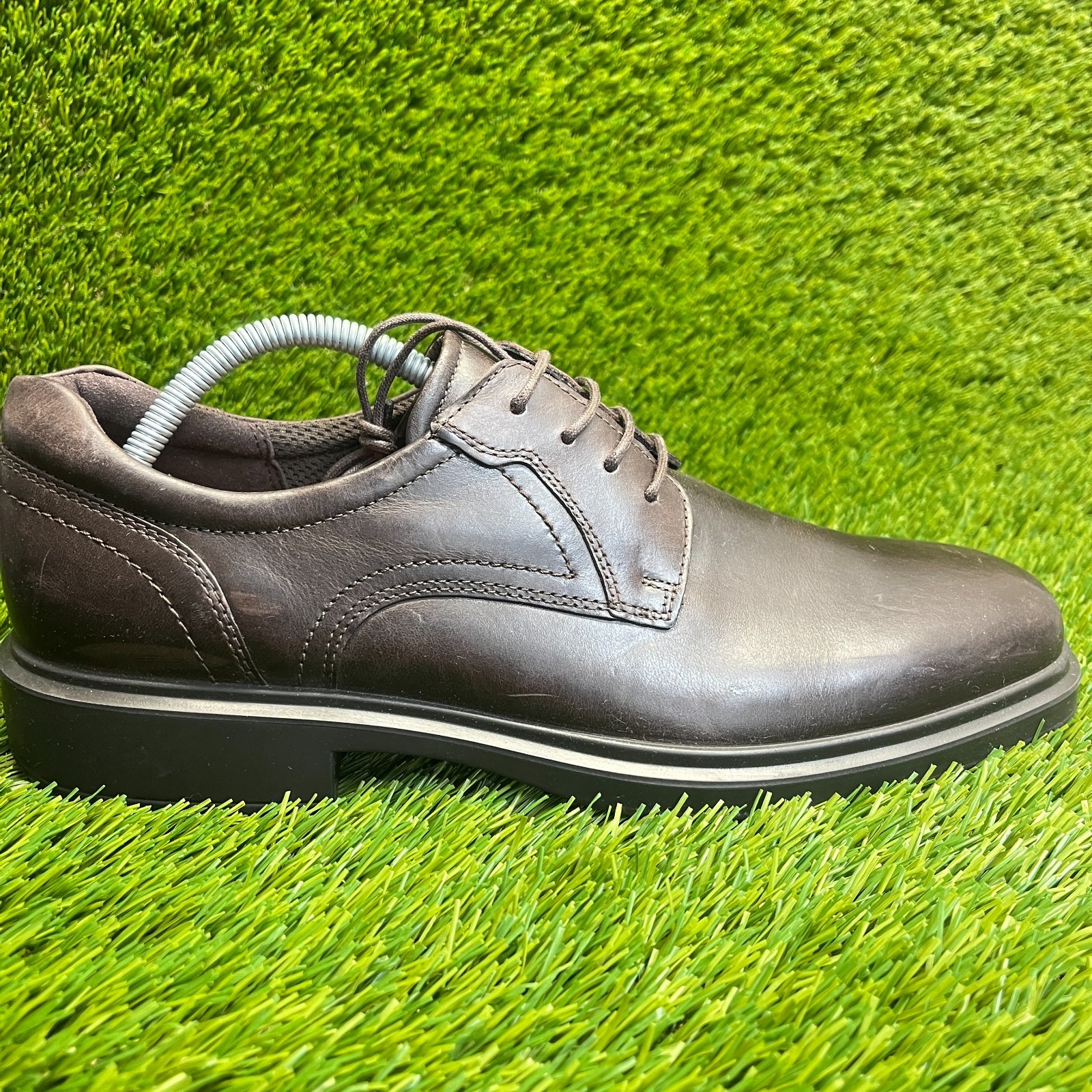 SAOLA Scarpe eleganti Oxford Ecco Helsinki 2.0 da uomo taglia 9 9.5 marroni classiche derby cravatta