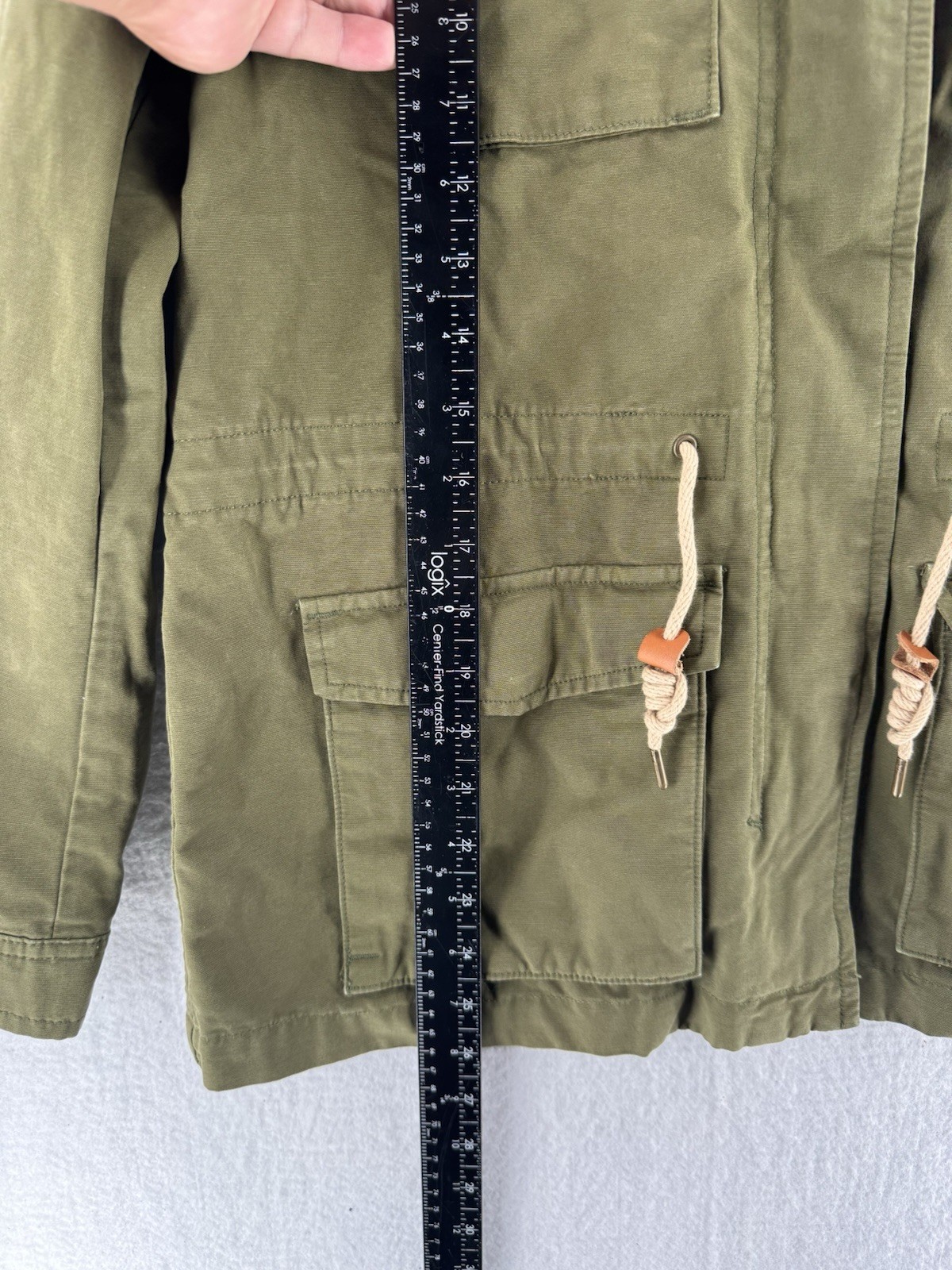 LEVI'S Full Zip Snap Button Size Small Military U… - image 9