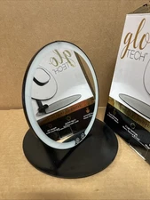 Glo Tech Foldable Travel LED Mirror Black USED GOOD CONDITION