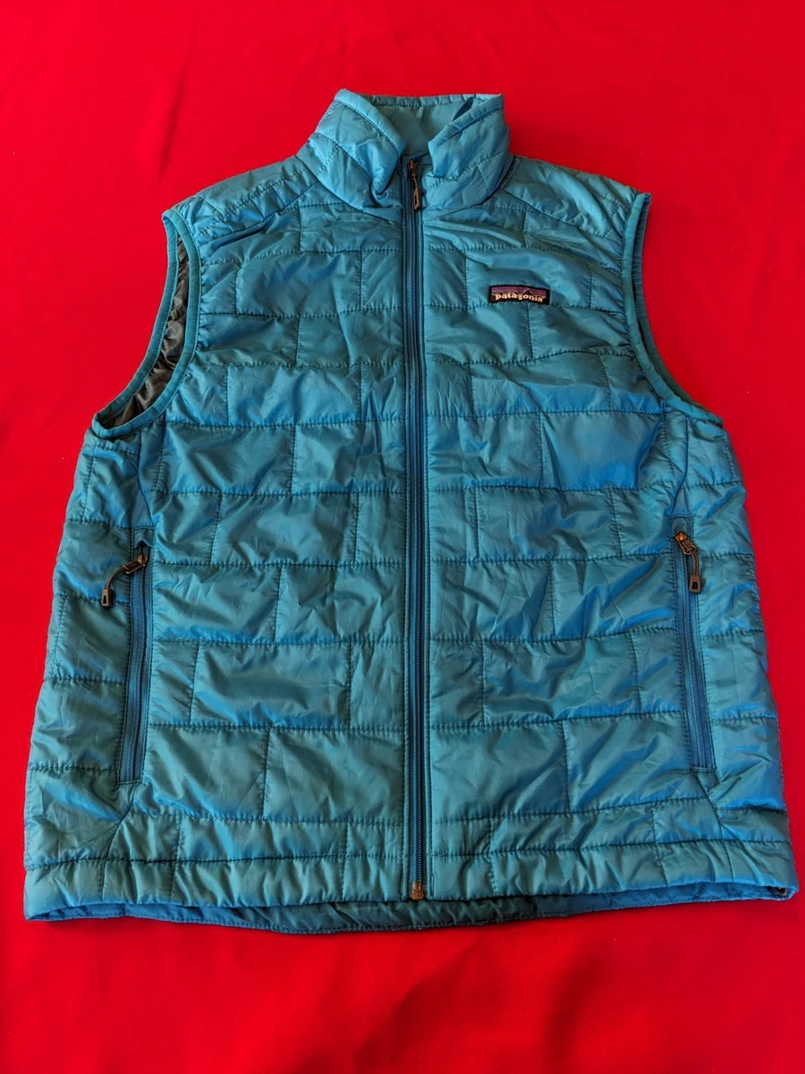 Patagonia Vest Mens XS Blue Nano Puff Primaloft Quilted | eBay