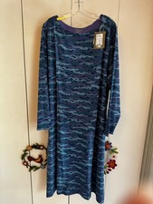 Gudrun Sjoden XXL Hedda Dress in Blue Colorway - NWT