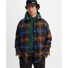 Levis Herren Jacke LINED JACK WORKER LEVINSON PLAID MEDIEV , Mehrfarbig, XS