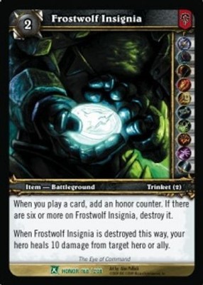 Frostwolf Abzeichen - Fields of Honor - World of Warcraft TCG