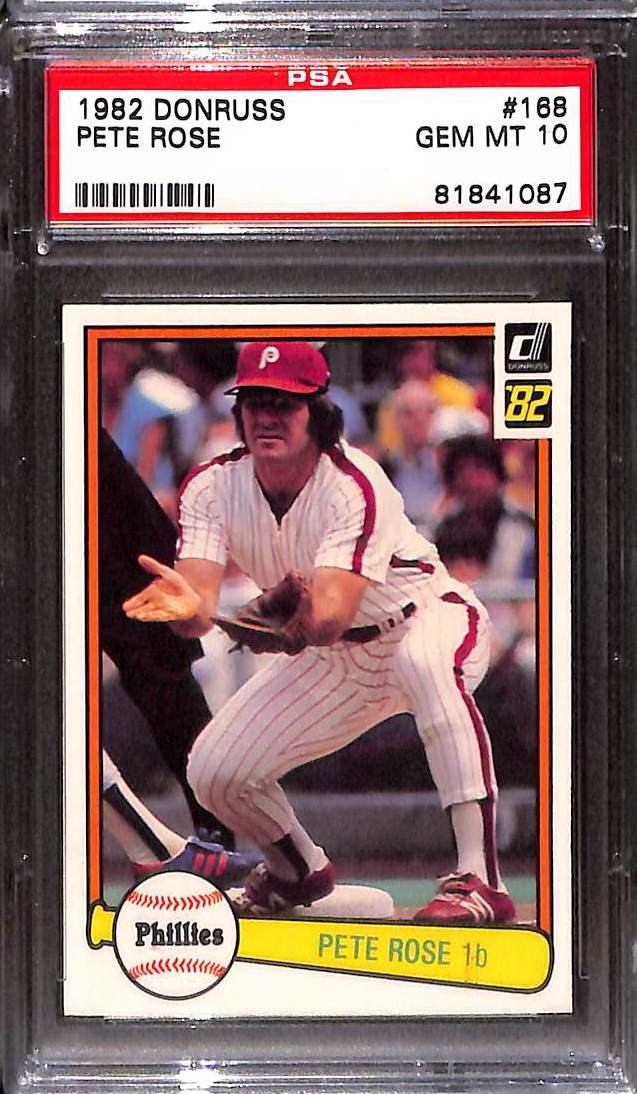 1982 Donruss #168 Pete Rose PSA 10 GEM-MT 81841087 