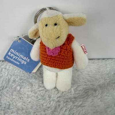 NWT NICI Plush toy Minimals Keychain 3  Lamb  HTF