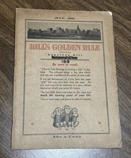 Napoleon Hill Think & Grow Rich Golden Rule Magazine  First Year Issue JULY 1919