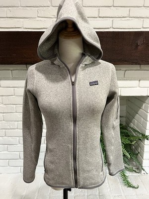 Patagonia Women's XS Better Sweater Full-Zip Hoody 25537 Jacket Heather Grey Zip