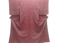 7679995: JAPANESE KIMONO / ANTIQUE KIMONO / TAISHO ROMAN STYLE / SILK / WOVEN AB