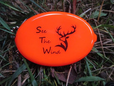 wind checker, hunting, windicator, thermals, orange, weather, change purse, deer