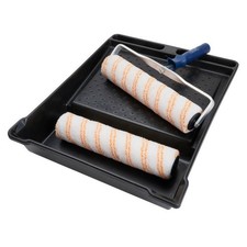 Hamilton Paint Roller Set 12" 4 Piece Large Tray Cage Frame Sleeves Medium Pile 